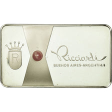 Argentina, Medal, Lingotin, Ricciardi, Rodocrosita, Buenos Aires, MS(64), Silver