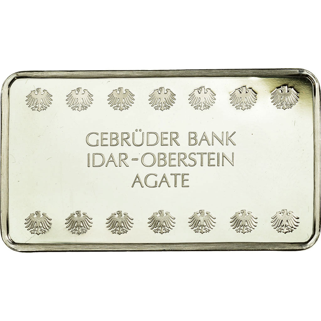 Germany, Medal, Lingotin, Gebrüder Bank, Agate, Idar-Oberstein, MS(63), Silver