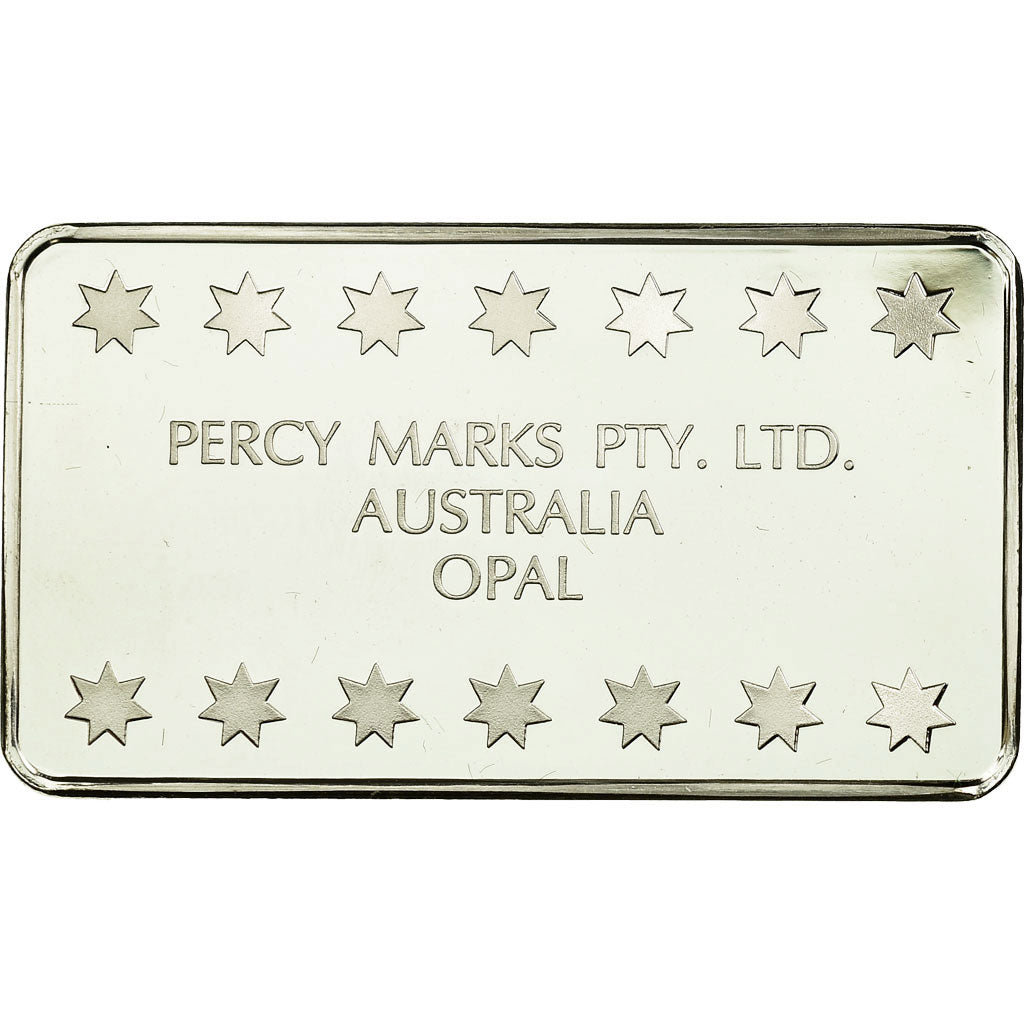 Australia, Medal, Lingotin, Percy Marks PTY. LTD., Opal, MS(64), Srebro