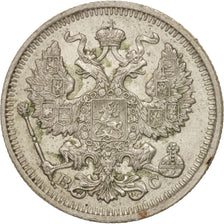 Russia, Nicholas II, 20 Kopeks, 1914, Saint-Petersburg, Silver, KM:22a.1