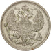 Russia, Nicholas II, 20 Kopeks, 1914, Saint-Petersburg, Silver, KM:22a.1