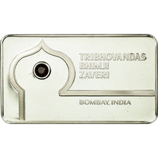Inde, Médaille, Lingotin, Tribhovandas Bhimji Zaveri, Garnet, Bombay, SPL+