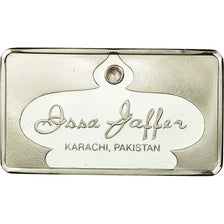 Pakistan, Medal, Lingotin, Issa Jaffer, Pink Topaz, Karachi, MS(65-70), Silver
