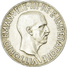 Coin, Italy, Vittorio Emanuele III, 10 Lire, 1936, Rome, AU(50-53), Silver