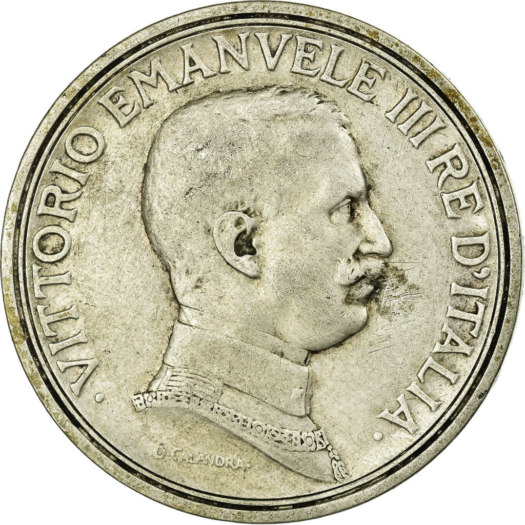 Coin, Italy, Vittorio Emanuele III, 2 Lire, 1914, Rome, EF(40-45), Silver, KM:55