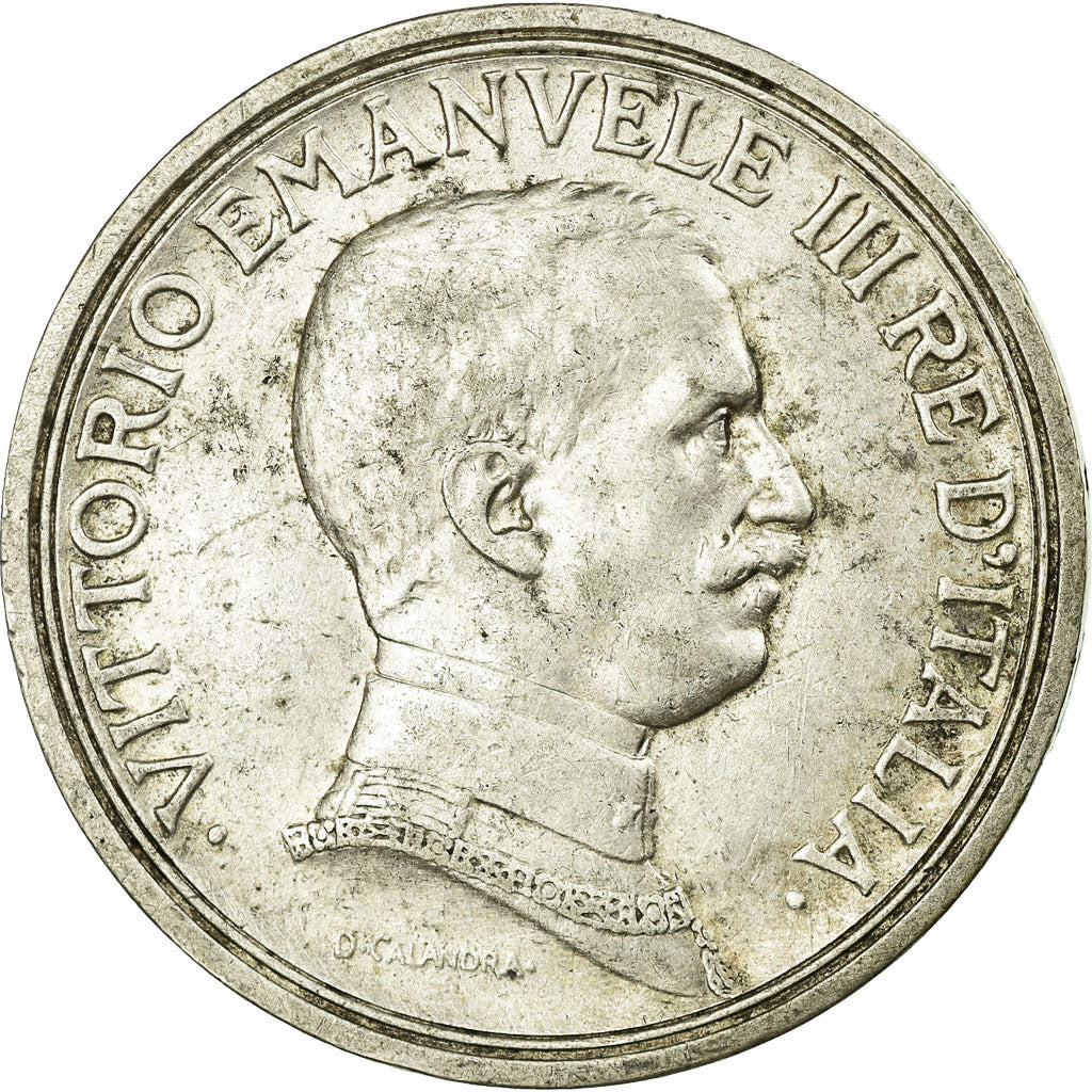 Moneta, Italia, Vittorio Emanuele III, 2 Lire, 1916, Rome, BB+, Argento, KM:55