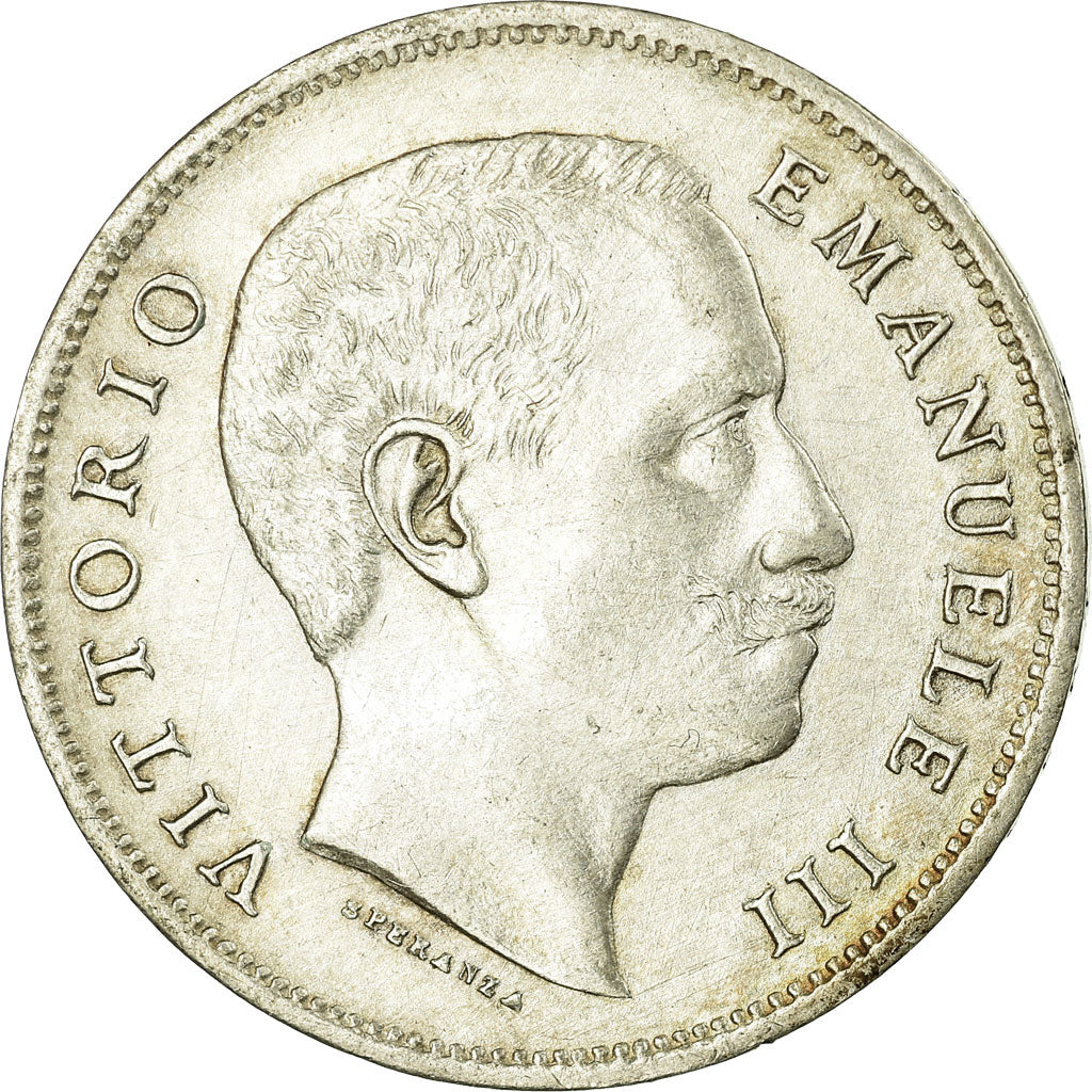 Moneta, Italia, Vittorio Emanuele III, Lira, 1907, Rome, SPL, Argento, KM:32
