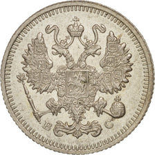 Russia, Nicholas II, 10 Kopeks, 1915, Saint-Petersburg, Silver, KM:20a.3
