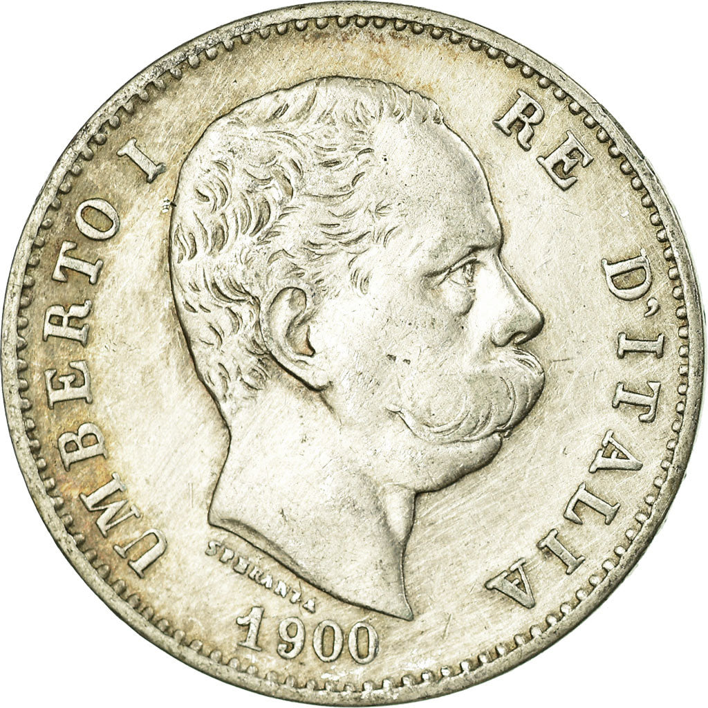 Münze, Italien, Umberto I, Lira, 1900, Rome, SS, Silber, KM:24.1