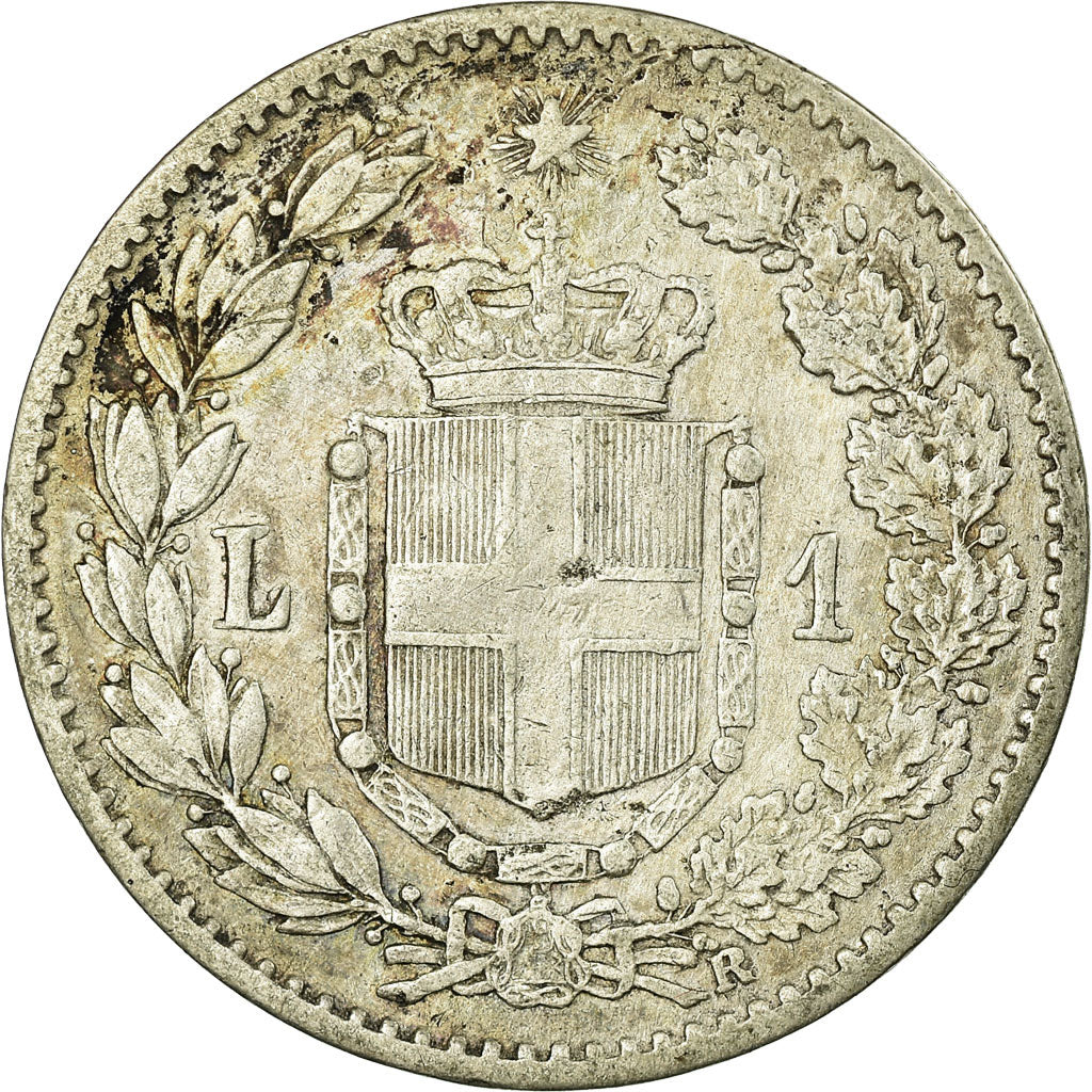 Coin, Italy, Umberto I, Lira, 1900, Rome, VF(30-35), Silver, KM:24.1
