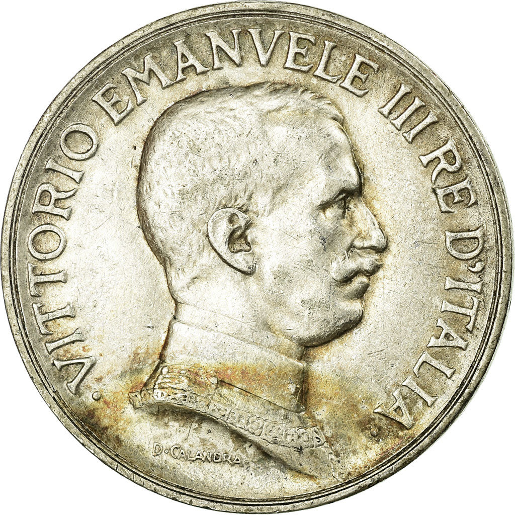 Münze, Italien, Vittorio Emanuele III, Lira, 1917, Rome, SS+, Silber, KM:57
