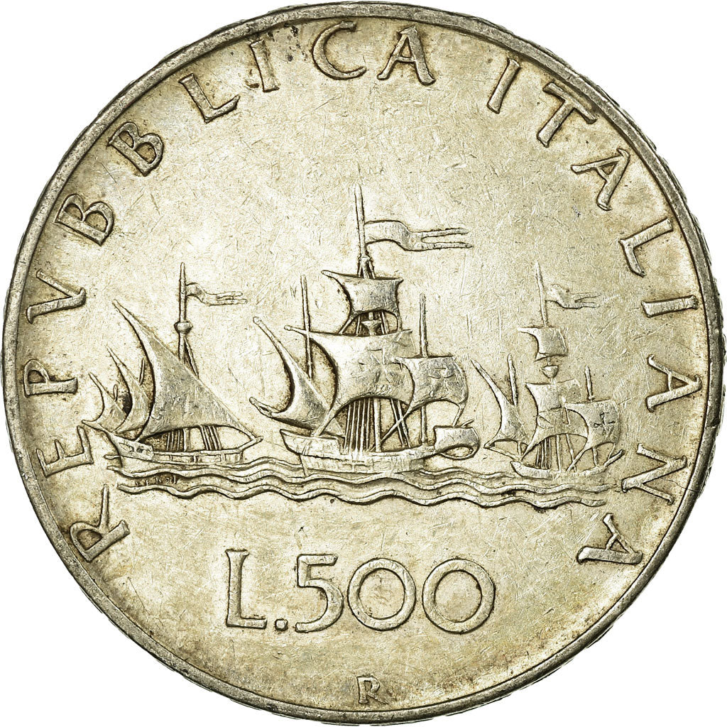 Coin, Italy, 500 Lire, 1958, Rome, AU(50-53), Silver, KM:98