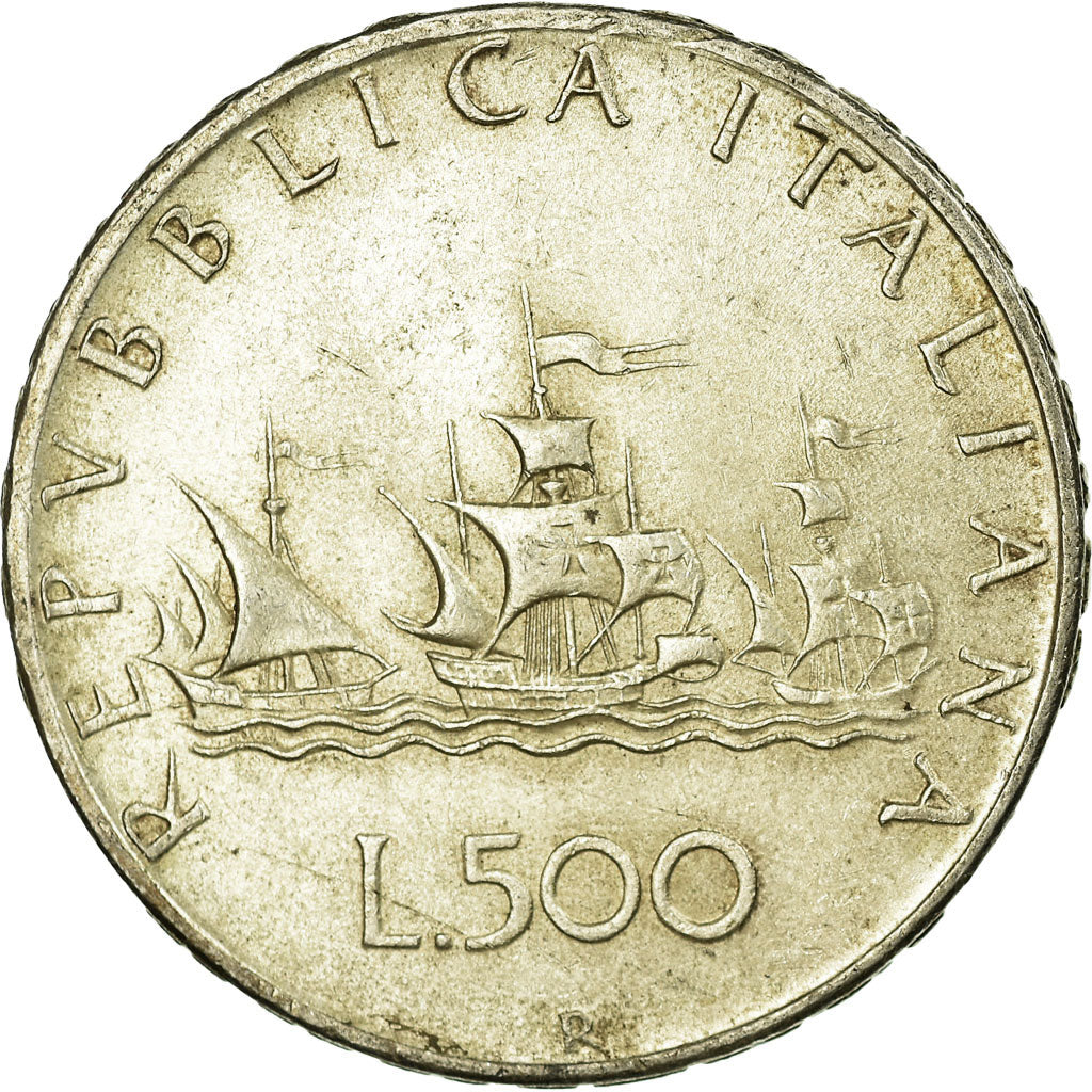 Coin, Italy, 500 Lire, 1964, Rome, AU(50-53), Silver, KM:98