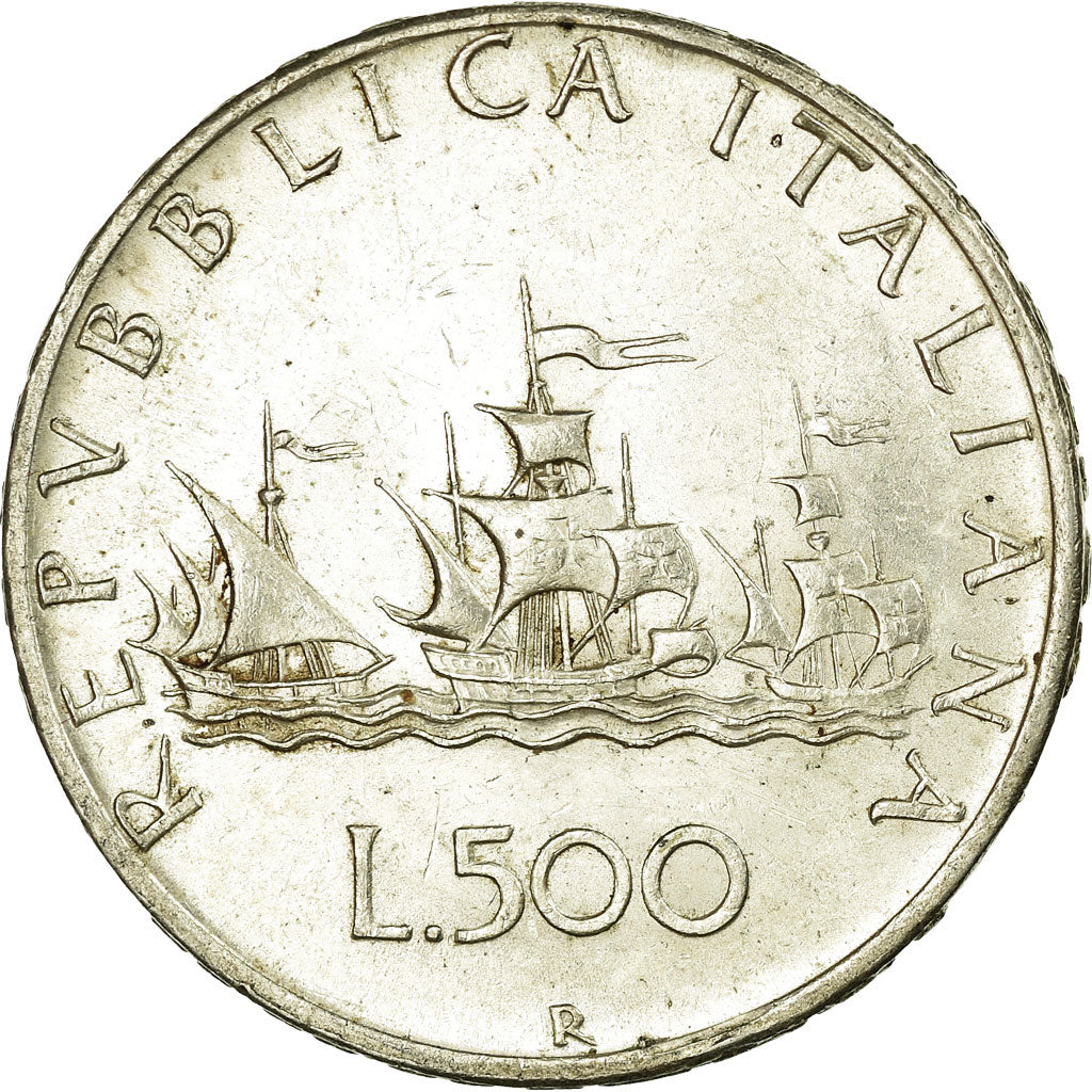 Coin, Italy, 500 Lire, 1967, Rome, AU(55-58), Silver, KM:98