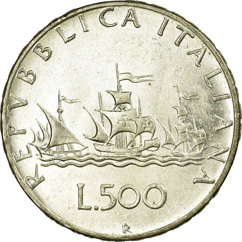 Coin, Italy, 500 Lire, 1966, Rome, MS(63), Silver, KM:98
