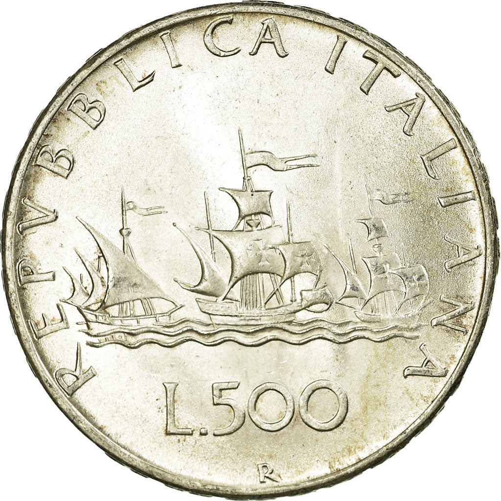 Coin, Italy, 500 Lire, 1966, Rome, MS(63), Silver, KM:98