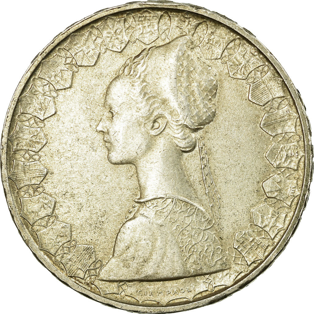 Coin, Italy, 500 Lire, 1966, Rome, AU(50-53), Silver, KM:98