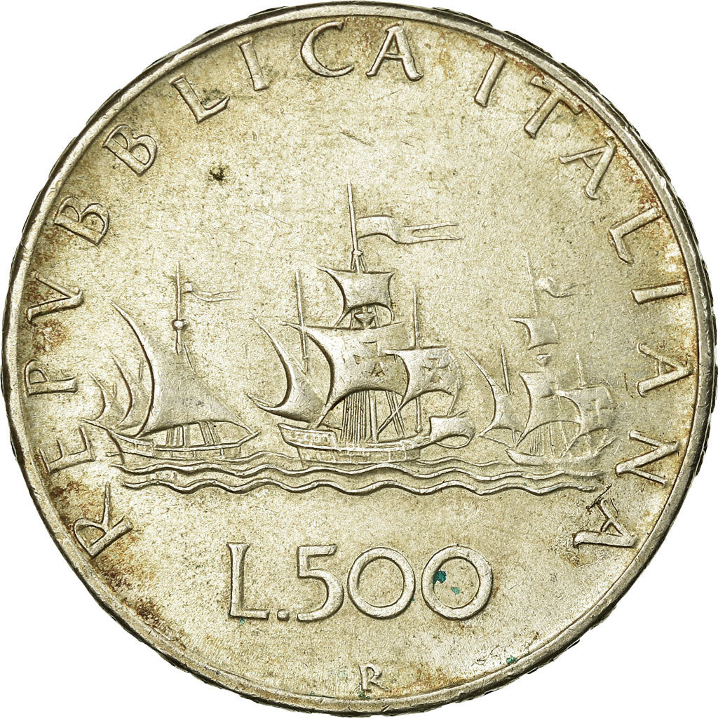 Coin, Italy, 500 Lire, 1966, Rome, AU(50-53), Silver, KM:98