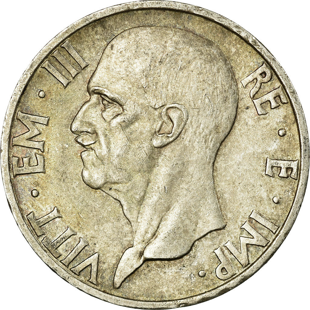 Coin, Italy, Vittorio Emanuele III, 5 Lire, 1936, Rome, AU(55-58), Silver, KM:79
