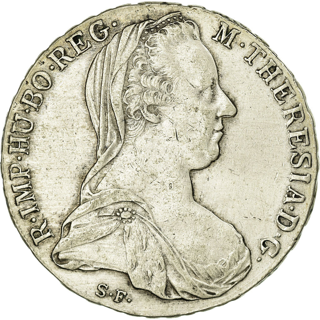 Coin, Austria, Joseph II, Thaler, 1780, Vienna, Restrike, AU(50-53), Silver