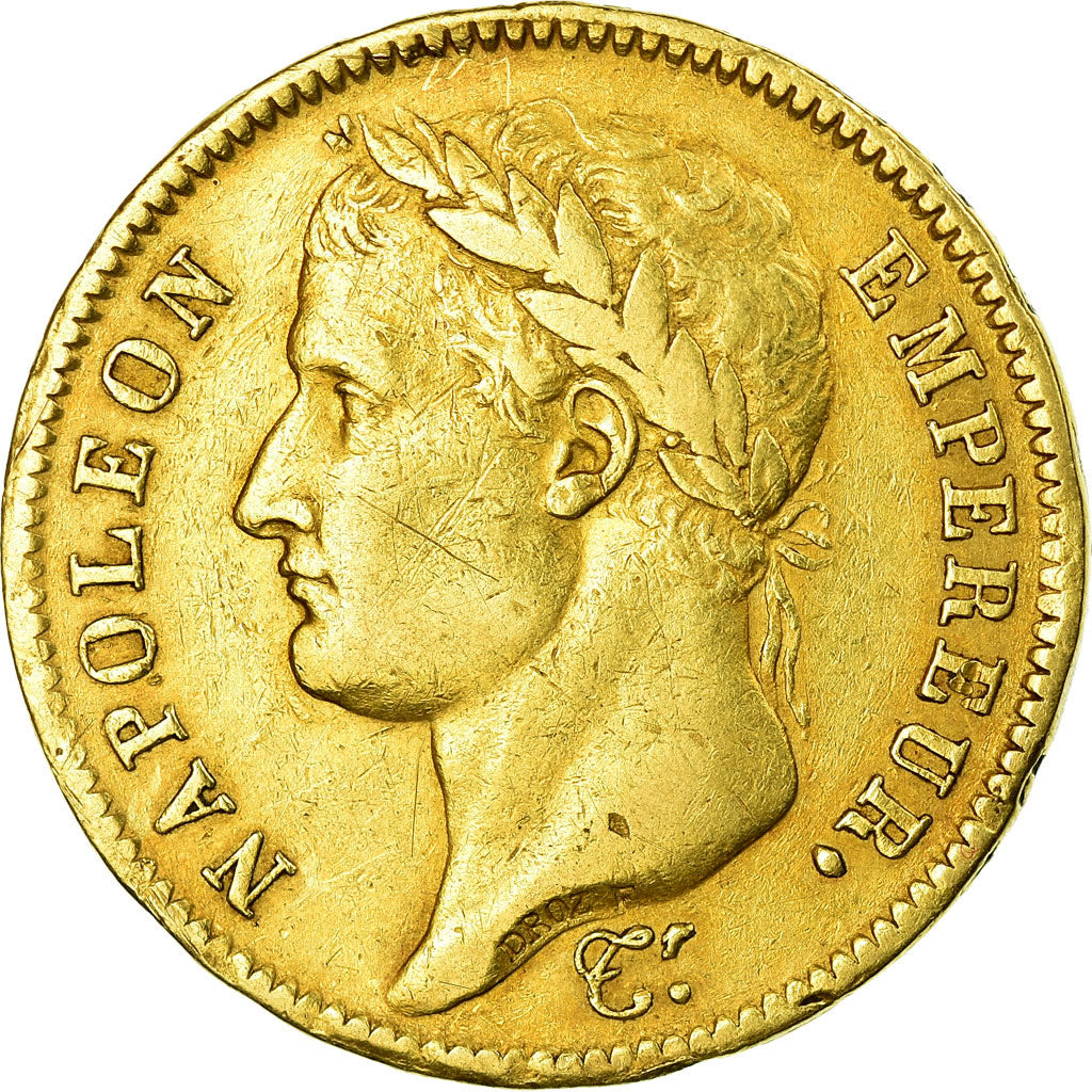 Moneda, Francia, Napoléon I, 40 Francs, 1811, Paris, MBC, Oro, KM:696.1