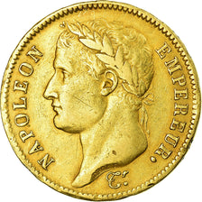 Moneda, Francia, Napoléon I, 40 Francs, 1811, Paris, MBC, Oro, KM:696.1