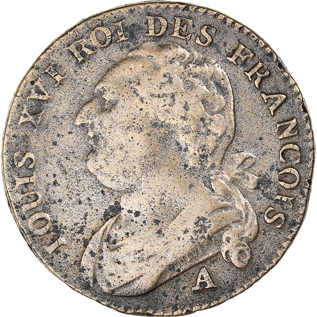 Münze, Frankreich, Louis XVI, 12 deniers françois, 12 Deniers, 1791, Paris