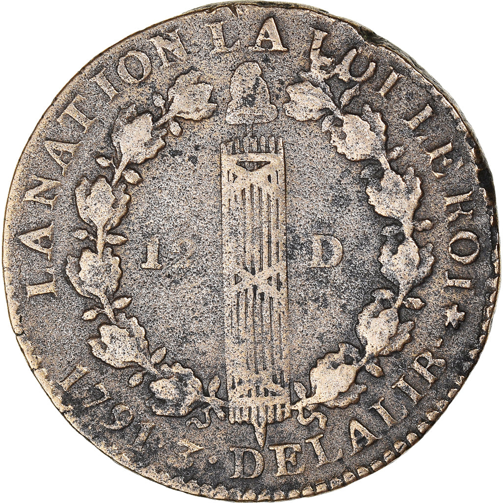 Münze, Frankreich, Louis XVI, 12 deniers françois, 12 Deniers, 1791, Paris