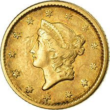 Coin, United States, Liberty Head Dollar, 1853, Philadelphia, AU(50-53), Gold
