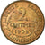 Moneda, Francia, Dupuis, 2 Centimes, 1909, Paris, EBC+, Bronce, KM:841