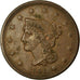 Coin, United States, Braided Hair Cent, Cent, 1841, U.S. Mint, Philadelphia