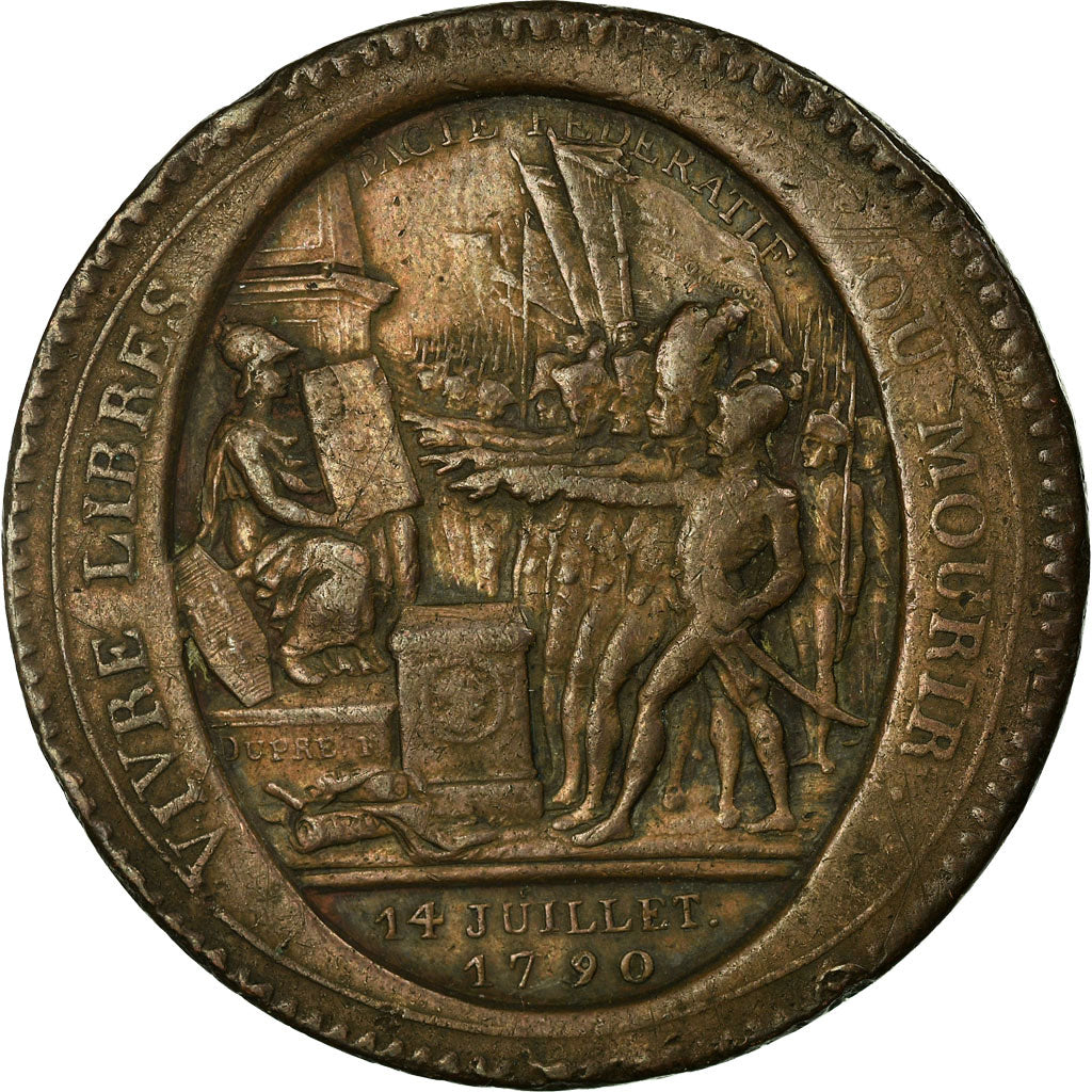 Coin, France, Monneron, 5 Sols, 1792, Birmingham, VF(30-35), Bronze, KM:Tn31