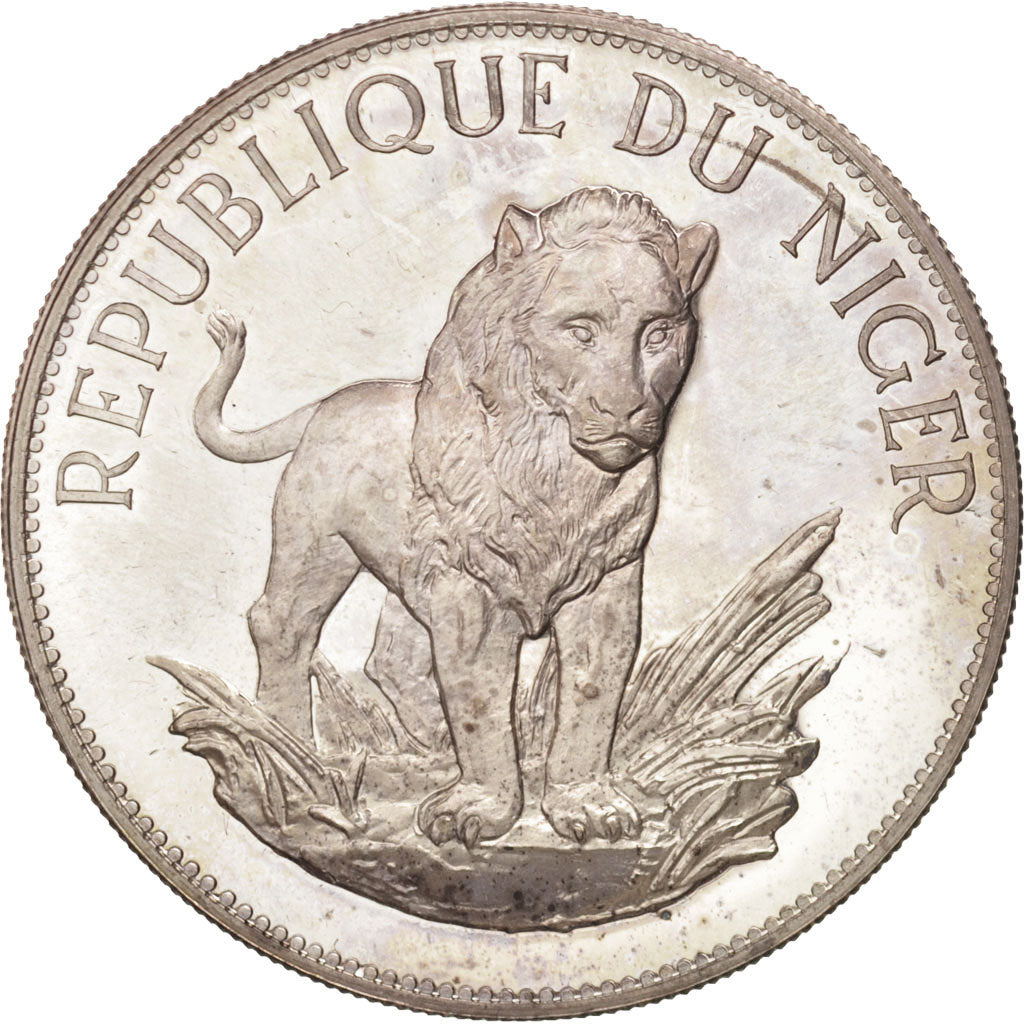 Níger, 10 Francs, 1968, Plata, KM:8.1