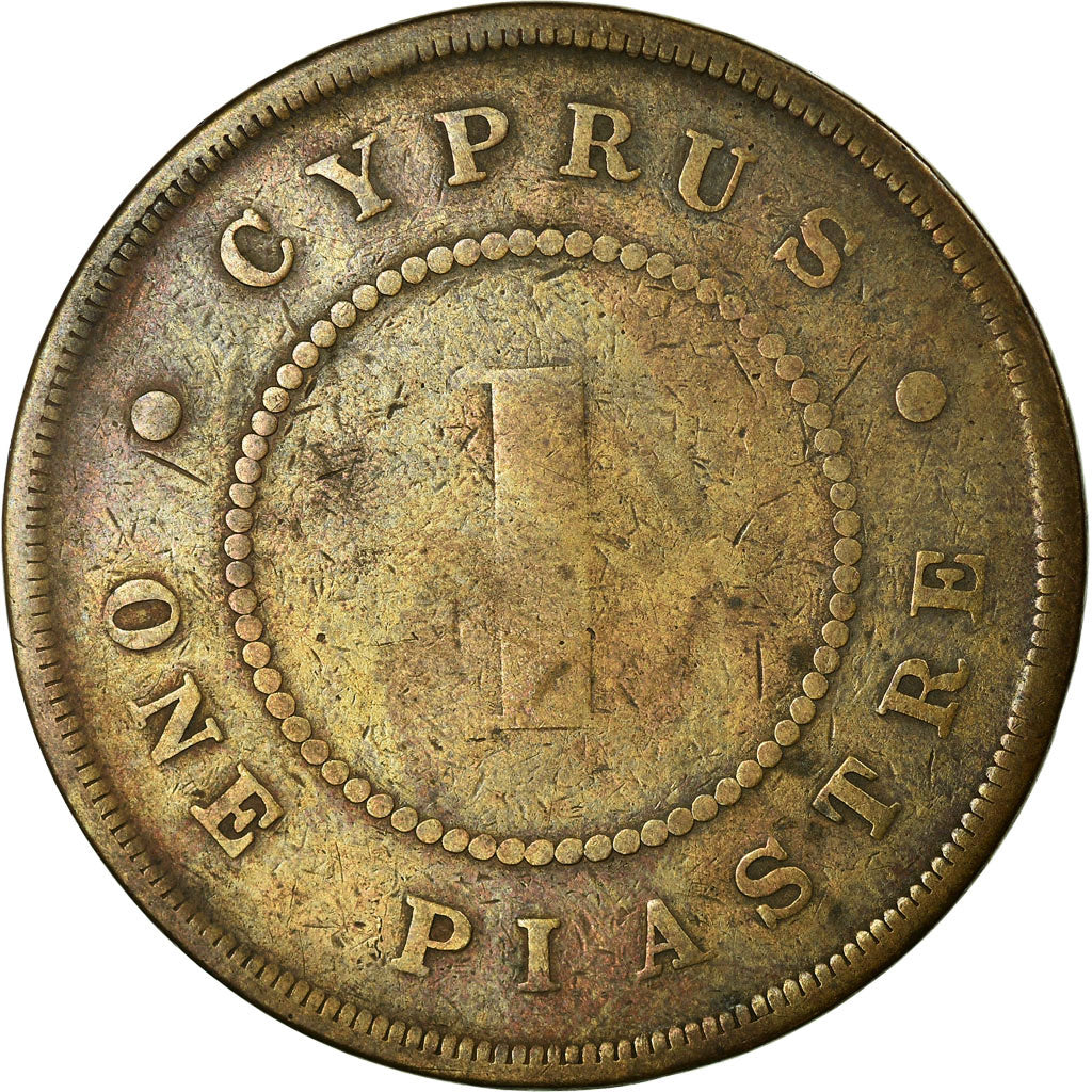Coin, Cyprus, Victoria, Piastre, 1885, VF(20-25), Bronze, KM:3.2