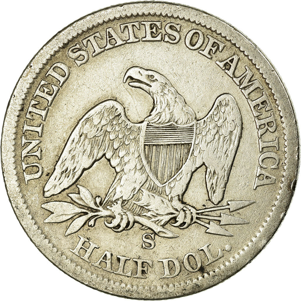 Coin, United States, Seated Liberty Half Dollar, 1860, San Francisco