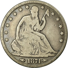 Coin, United States, Seated Liberty Half Dollar, Half Dollar, 1874, U.S. Mint