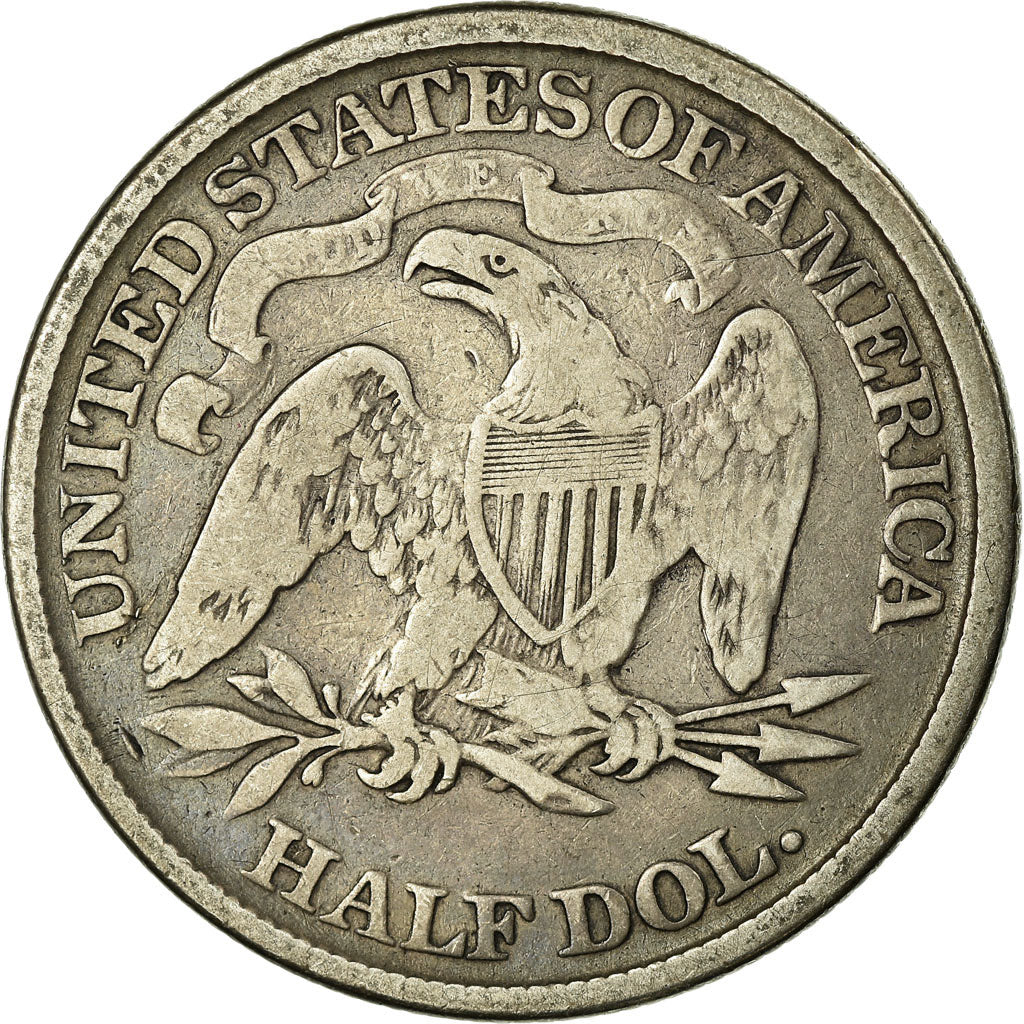 Coin, United States, Seated Liberty Half Dollar, Half Dollar, 1874, U.S. Mint