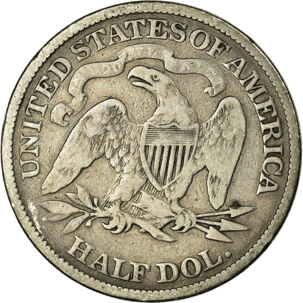 Coin, United States, Seated Liberty Half Dollar, Half Dollar, 1873, U.S. Mint