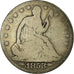 Coin, United States, Seated Liberty Half Dollar, Half Dollar, 1853, U.S. Mint