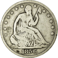 Coin, United States, Seated Liberty Half Dollar, Half Dollar, 1856, U.S. Mint