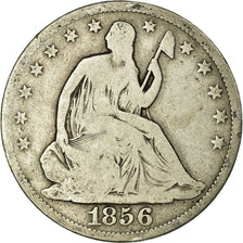 Coin, United States, Seated Liberty Half Dollar, Half Dollar, 1856, U.S. Mint
