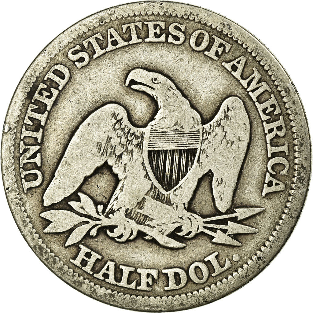 Coin, United States, Seated Liberty Half Dollar, Half Dollar, 1856, U.S. Mint