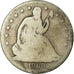 Coin, United States, Seated Liberty Half Dollar, Half Dollar, 1868, U.S. Mint