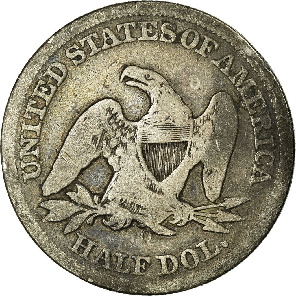 Coin, United States, Seated Liberty Half Dollar, Half Dollar, 1860, U.S. Mint