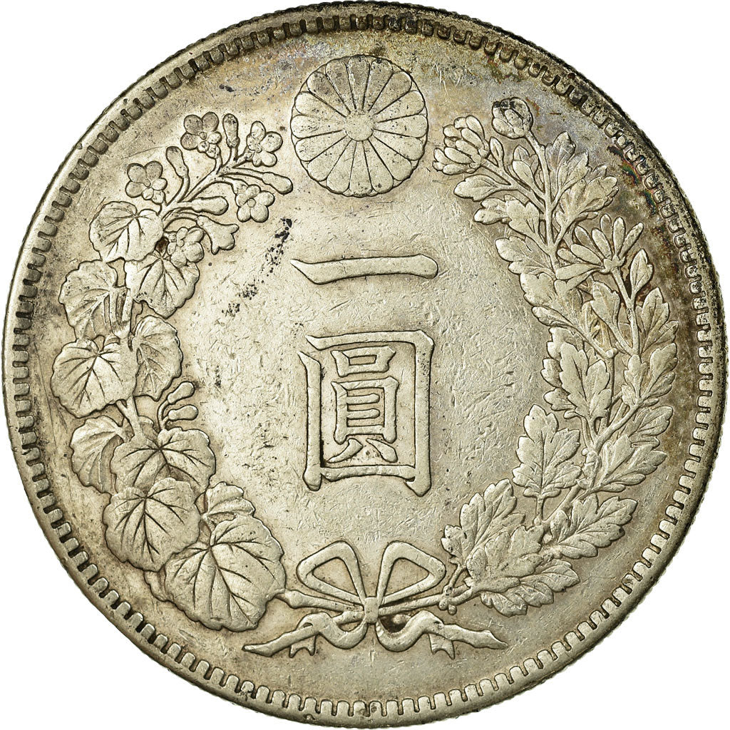 Coin, Japan, Yoshihito, Yen, 1914, AU(50-53), Silver, KM:38