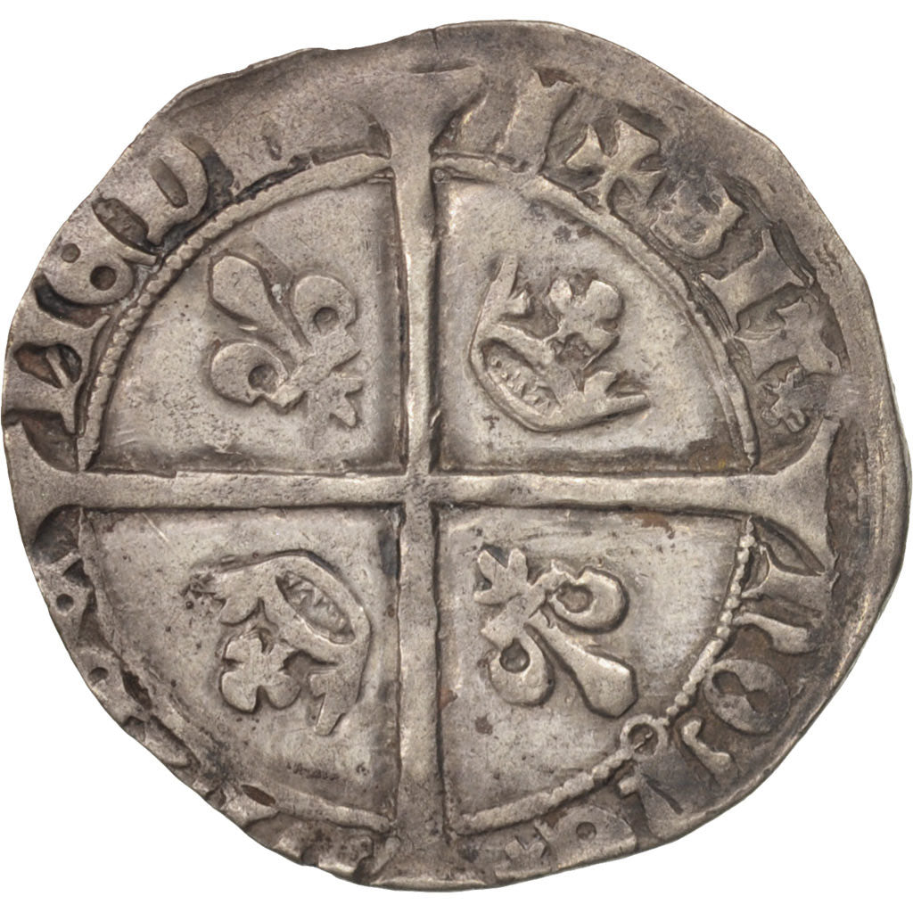 France, Charles VII, Florette, 1422-1461, Tours, Argent, Duplessy:466