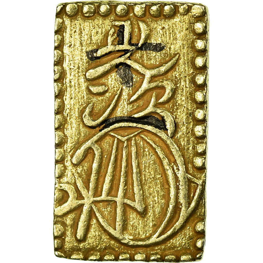 Moneda, Japón, Mutsuhito, 2 Bu, Ni Bu, 1868, MBC+, Oro y plata, KM:21d