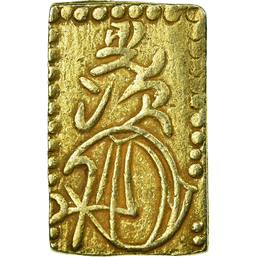 Moneda, Japón, Mutsuhito, 2 Bu, Ni Bu, 1868, MBC+, Oro y plata, KM:21d