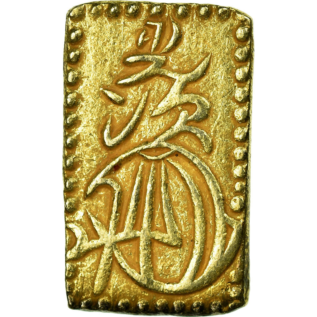Munten, Japan, Mutsuhito, 2 Bu, Ni Bu, 1868, ZF+, Gold And Silver, KM:21d