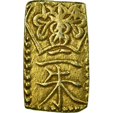 Munten, Japan, Tempo, 2 Shu, Nishu Gin, 1832-1858, ZF+, Gold And Silver, KM:18